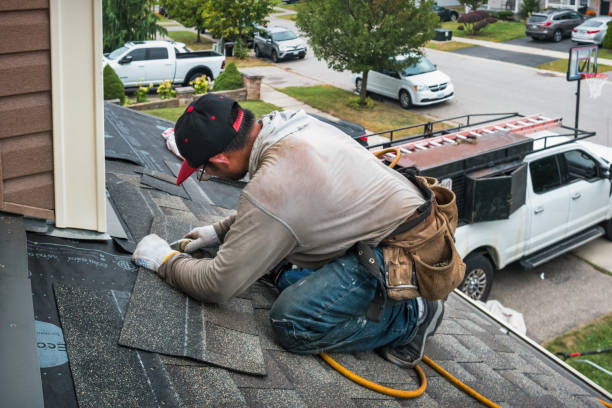 Professional Emergency Roof Repair technician working in Stratham, NH